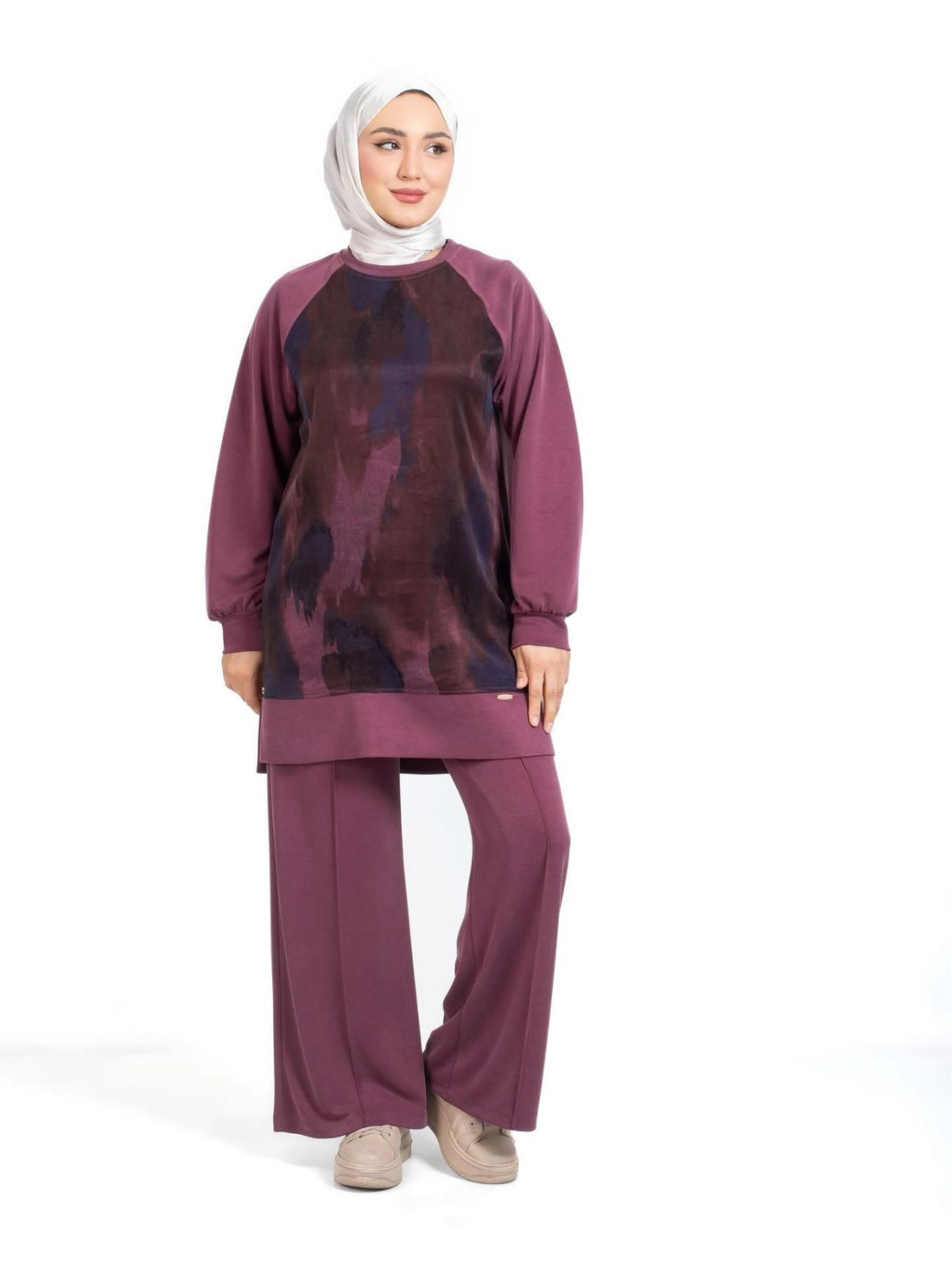 TRİPEN BORDO İPEK CUPRA DETAYLI TAKIM