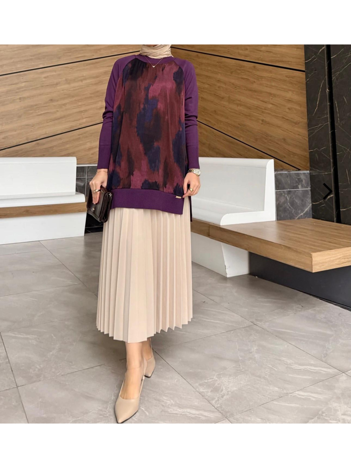 MÜRDÜM MERSERİZE İPEK CUPRA TUNİK